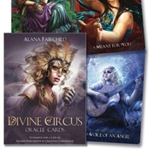 Divine Circus Oracle Kit Set, 44 cards oracle with guidebook